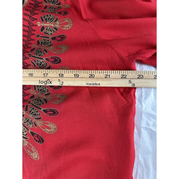 Ashro Women's Aztek African Indian Boho Size XL Tunic Top Colorful India - Picture 13 of 14